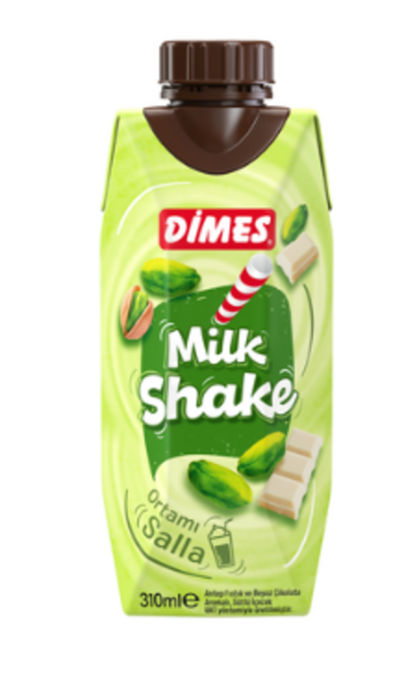 DİMES MİLK SHAKE 310 ML.-FISTIK&BEYAZ ÇİKOLATA